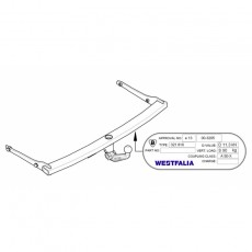 ФАРКОП Volkswagen CC 2012- быстросъемный Westfalia 321823600001