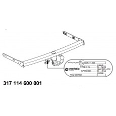 ФАРКОП Skoda Fabia быстросъемный Westfalia 317114600001
