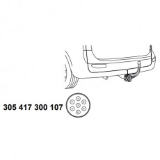 Комплект электрики фаркопа Audi A4 2015- Westfalia 305417300107