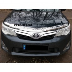 TOYOTA CAMRY 2012-2014 - ДЕФЛЕКТОР КАПОТА ХРОМ. AVS. USA.