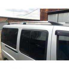 Рейлинги хромированные для Fiat Doblo 2001-2010гг. с металлическими опорами