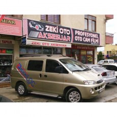 Рейлинги хромированные для Hyundai Starex H1 H200 1997-2007гг. с пластиковыми опорами