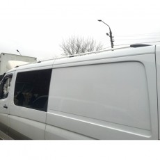 Рейлинги хромированные для Volkswagen Crafter 2006-2017гг с чугунными опорами