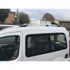 Рейлинги хромированные для Renault Kangoo 98-08гг с пластиковыми опорами