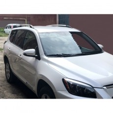 Рейлинги хромированные для Toyota RAV 4 2005-2012гг с пластиковыми опорами