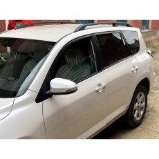 Рейлинги черные для Toyota RAV 4 2005-2012гг с пластиковыми опорами