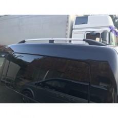 Рейлинги хромированные для Volkswagen Caddy 2004- с пластиковыми опорами