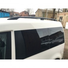 Рейлинги черные для Volkswagen Caddy 2004- с пластиковыми опорами