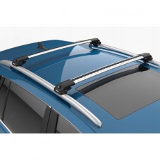 Багажник для авто с рейлингами Turtle Air 1 Silver