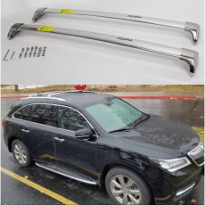 Багажник OEM под оригинал на Acura MDX 2014- Chrome, с штатными местами в интегрированных рейлингах