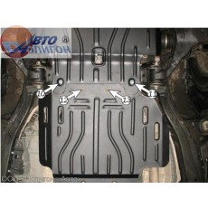 TOYOTA LC 200 4,7/4,5TDi 2007-2012 Защита коробки категории St