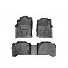 Коврики салона WeatherTech Toyota Tacoma 2005-2011 Double Cab, Черные Без фиксаторов