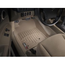 Коврики салона WeatherTech Toyota Tacoma 2005-2011 Double Cab, Бежевые С двуми фиксаторами