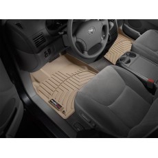 Коврики салона WeatherTech Toyota Sienna 2003-2010, Бежевые 1+2 ряд. Передний ряд раздельный