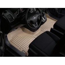 Коврики салона WeatherTech Honda CR-V 2007-12, Бежевые. Передний ряд цельный