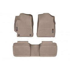 Коврики салона Toyota Camry V50 2015- WeatherTech 457881-454002 , Бежевые