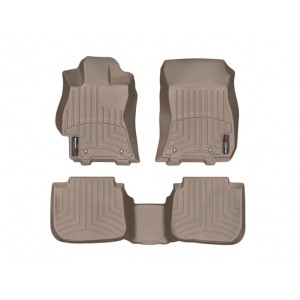 Коврики салона бежевые Subaru Legacy c 2014 АКПП   WeatherTech FloorLiner 45708-1-2