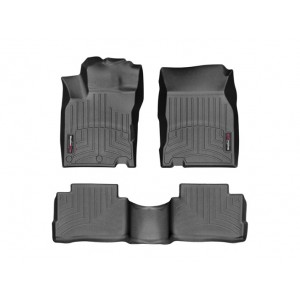 Коврики салона  Nissan Qashqai 2014- WeatherTech 44692-1-2, Черные