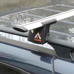 Mitsubishi Outlander 2005-2012 багажник на рейлинги Aguri Runner Alu