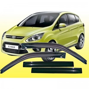 Ford C-Max 2011-  Дефлекторы окон, 4 шт, темные. EGR.