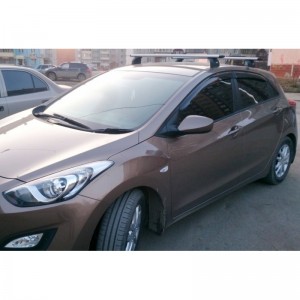 Hyundai i30 Htb 2012-  Дефлекторы окон, 4 шт, темные. EGR.