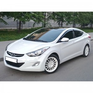 Hyundai i40 Sed 2011-  Дефлекторы окон, 4 шт, темные. EGR.