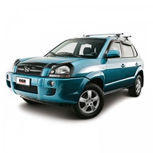 Hyundai Tucson 2005-2010 - Дефлекторы окон, 4 шт, темные, EGR.