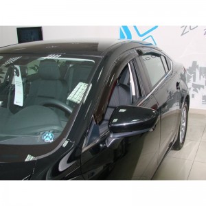 Mazda 6 Sed 2013-  Дефлекторы окон, 4 шт, темные, EGR.