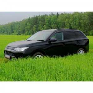 Mitsubishi Outlander 2012-  Дефлекторы окон, 4 шт, темные, EGR.