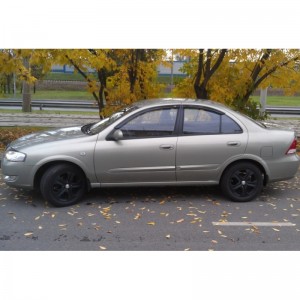 Nissan Almera Classic 2006-2012 - Дефлекторы окон, 4 шт, темные, BREEZE, EGR.
