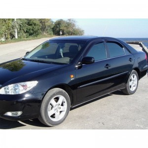 Toyota Camry 2002-2005 - Дефлекторы окон, 4 шт, темные. EGR.