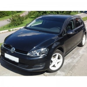 Volkswagen Golf 2013-   Дефлекторы окон, 4 шт, темные, EGR.