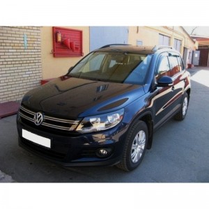Volkswagen Tiguan 2007-   Дефлекторы окон, 4 шт, темные, EGR.