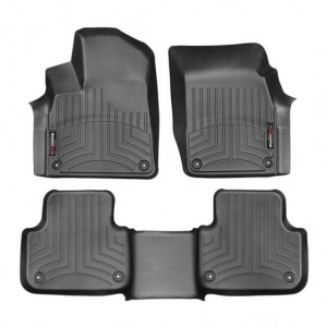 Коврики салона Audi Q7 2015- WeatherTech 44887-1-2 Черные
