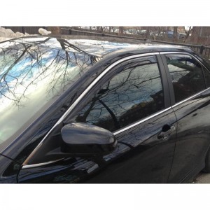 Toyota Camry 2012-2014 - Дефлекторы окон, передние, темные. (WeatherTech)