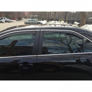 Toyota Camry 2012-2014 - Дефлекторы окон, задние, темные. (WeatherTech)