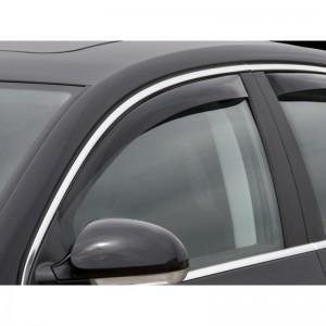 Volkswagen Passat 2006-2010 - Дефлекторы окон, передние, темные. (WeatherTech)