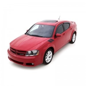 Dodge Avenger 2008-2014 - Дефлекторы окон, 4 шт, темные. AVS.