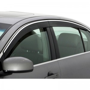 Honda Accord USA 2008-2012 - Дефлекторы окон, 4 шт, темные с хромированным молдингом. AVS.
