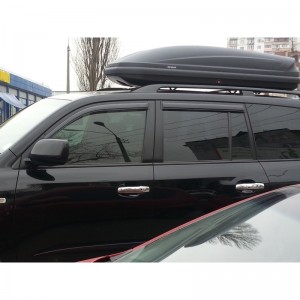 Toyota Land Cruiser 200 2008-2016 - Дефлекторы окон, 4 шт, темные. AVS.