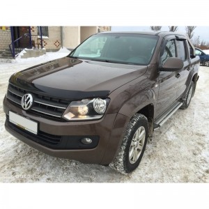 Volkswagen Amarok 2010-2016 - Дефлектор капота, темный, EGR.