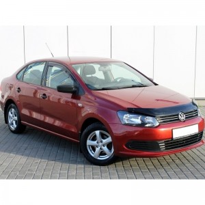 Volkswagen Polo 2010-2016 - Дефлектор капота, темный, EGR.