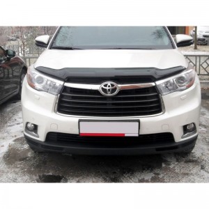 Toyota Highlander 2013-2016 - Дефлектор капота, темный, EGR.