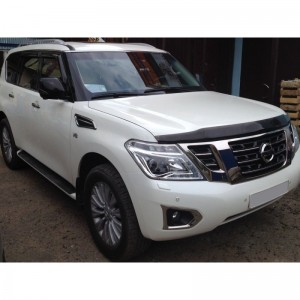 Nissan Patrol 2010-2016 - Дефлектор капота, темный, EGR.