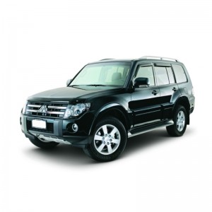 Mitsubishi Pajero 2007-2016 - Дефлектор капота, темный, EGR.