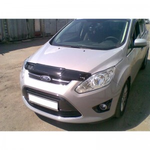 Ford C-Max 2011-2016 - Дефлектор капота, темный. EGR.