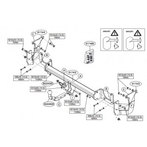 ФАРКОП Citroen Jumpy 2016- Brink (Thule) 617400