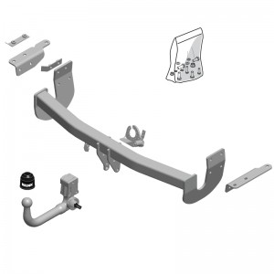 ФАРКОП Nissan X-Trail 2013- быстросъемный Brink (Thule) 592800
