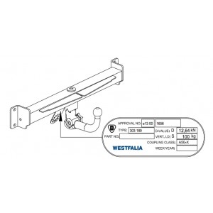 ФАРКОП BMW X3 E83 2004-10 быстросъемный Westfalia 303304600001
