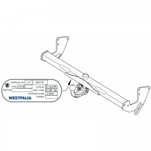 ФАРКОП Mercedes Vito; Viano; V-class 2004-14 быстросъемный Westfalia 313382600001